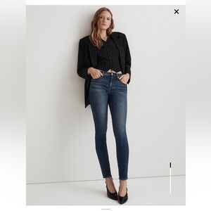 Madewell Petite 9" Mid-Rise Skinny Jeans - Ravine Wash, Size 28P